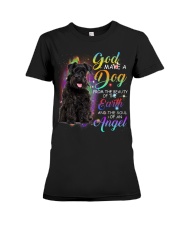 Schnauzer-CS3869-God Make A Dog Premium Fit Ladies Tee tile