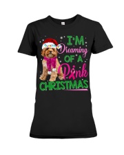 Cavoodle-CS3724-Pink Christmas Premium Fit Ladies Tee tile