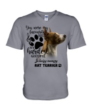 Rat Terrier-CS1389-My Hardest V-Neck T-Shirt tile