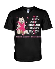 Samoyed-CS3077-Victory V-Neck T-Shirt tile