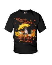 Staffordshire Bull Terrier-DN2050-Autumn Is Calling Youth T-Shirt tile