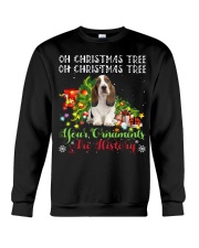 Basset Hound-CS3849-Christmas Tree-V2 Crewneck Sweatshirt tile
