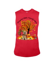 Cairn Terrier-CS3394-Pumpkin Kisses Sleeveless Tee tile