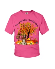 Border Collie-CS3394-Pumpkin Kisses Youth T-Shirt tile