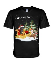 Dachshund 2-CS3781-Mery Christmas-V5 V-Neck T-Shirt tile