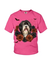Tibetan Terrier-CS3406-Rose And Dog-V3 Youth T-Shirt tile