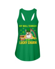 Bull Terrier-CS4143-Lucky Charm-V2 Ladies Flowy Tank tile