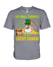 Bull Terrier-CS4143-Lucky Charm-V2 V-Neck T-Shirt tile