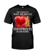 Golden Retriever-DN2037-Footprints-V2 Classic T-Shirt front