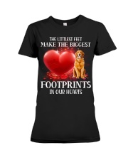 Golden Retriever-DN2037-Footprints-V2 Premium Fit Ladies Tee tile