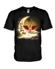 Irish Terrier-CS3193-I Love You-V2 V-Neck T-Shirt tile