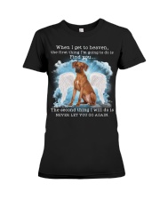 Rhodesian Ridgeback-CS3351-I Get To Heaven Premium Fit Ladies Tee tile