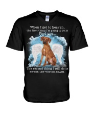 Rhodesian Ridgeback-CS3351-I Get To Heaven V-Neck T-Shirt tile