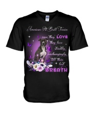 American Pit Bull Terrier-CS4021-One They Love V-Neck T-Shirt tile
