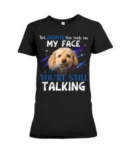 Cavapoo-CS3069-Still Talking Premium Fit Ladies Tee tile