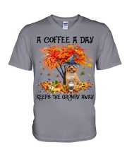 Cavoodle -CS3366-Keeps The Grumpy V-Neck T-Shirt tile