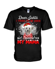 Chinese Crested-CS4035-My MaMa V-Neck T-Shirt tile