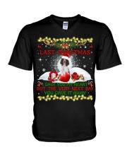 English Springer Spaniel-DN2374-Last Christmas V-Neck T-Shirt tile