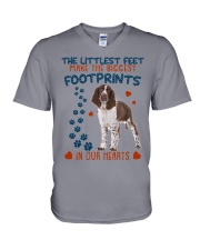 English Springer Spaniel-CS3050-The Littlest V-Neck T-Shirt tile
