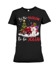 Poodle 2 1-CS3821-Tis The Season Premium Fit Ladies Tee tile