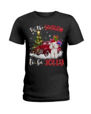 Poodle 2 1-CS3821-Tis The Season Ladies T-Shirt tile