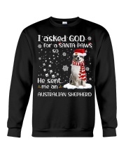 Australian Shepherd-CS3837-I Asked God-V3 Crewneck Sweatshirt tile