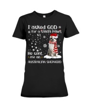 Australian Shepherd-CS3837-I Asked God-V3 Premium Fit Ladies Tee tile