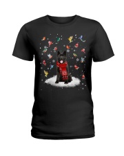 Akita-CS3701-Dog And Birds Ladies T-Shirt tile