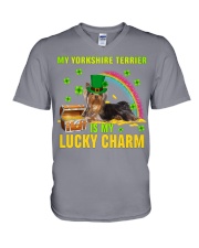 Yorkshire Terrier-CS4143-Lucky Charm-V2 V-Neck T-Shirt tile