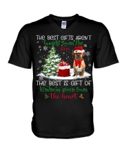 Puggle 2-CS3857-The Heart V-Neck T-Shirt tile