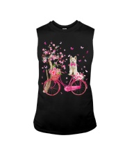 Berger Blanc Suisse-CS3104-Dog And Bicycle Sleeveless Tee tile