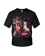 Berger Blanc Suisse-CS3104-Dog And Bicycle Youth T-Shirt tile
