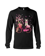 Berger Blanc Suisse-CS3104-Dog And Bicycle Long Sleeve Tee tile