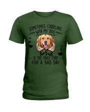 Golden Retriever-NT127-For A Bad Day Ladies T-Shirt tile