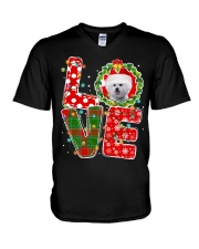 Bichon-CS4089-Love Christmas-V3 V-Neck T-Shirt tile