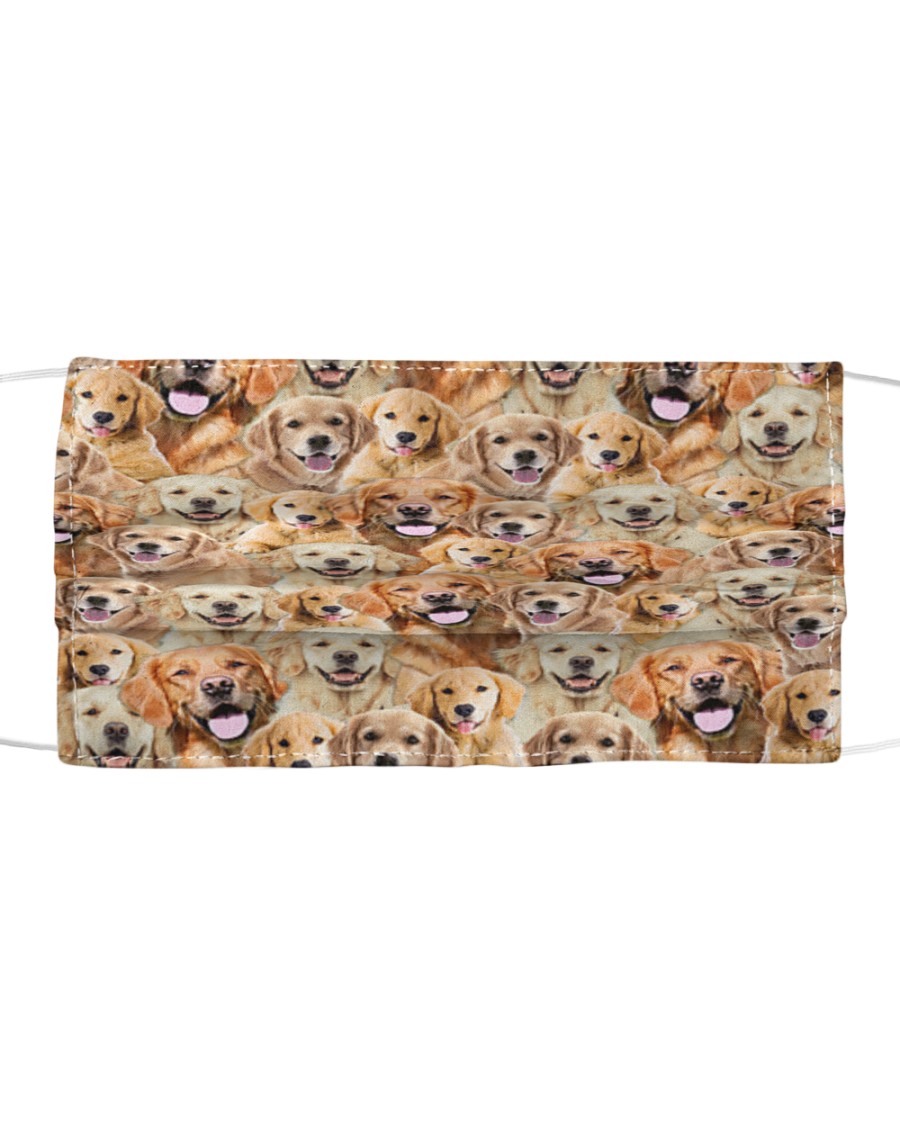 Golden Retriever FM Face Cloth face mask