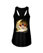Pug 2-CS3193-I Love You-V2 Ladies Flowy Tank tile