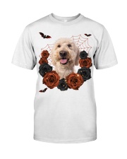 Goldendoodle-CS3406-Rose And Dog-V3 Classic T-Shirt front