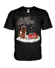 Pug 2-CS3916-Christmas Dog-V13 V-Neck T-Shirt tile