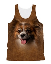Papillon-Face and Hair All-over Unisex Tank thumbnail