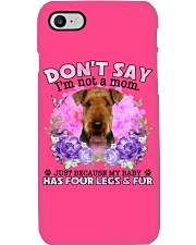 Airedale Terrier-CS4086-Don't Say-V2 Phone Case tile