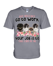Pekingese-CS882-Take Care Of Me V-Neck T-Shirt tile
