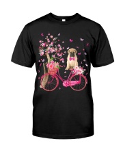Bullmastiff-CS3104-Dog And Bicycle Classic T-Shirt front