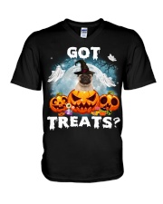 Pug 2-CS3383-Got Treats V-Neck T-Shirt tile
