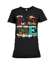 Rhodesian Ridgeback-DN2314-Love Christmas-V2 Premium Fit Ladies Tee tile