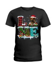 Rhodesian Ridgeback-DN2314-Love Christmas-V2 Ladies T-Shirt tile