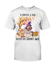 Clumber Spaniel-CS3283-A Coffee A Day Classic T-Shirt front