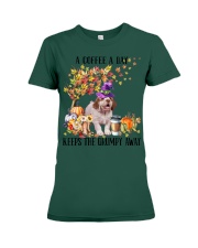 Clumber Spaniel-CS3283-A Coffee A Day Premium Fit Ladies Tee tile