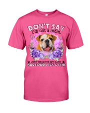 English Bulldog-CS4086-Don't Say-V2 Classic T-Shirt tile