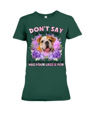 English Bulldog-CS4086-Don't Say-V2 Premium Fit Ladies Tee tile